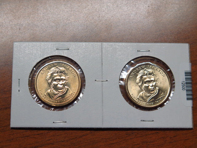 2008 P and D Jackson 1 Coin Set. Store 12500