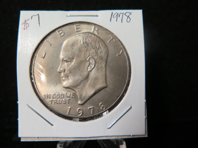 1978 Eisenhower Dollar. UN Circulated Removed From a U.S. Mint Set