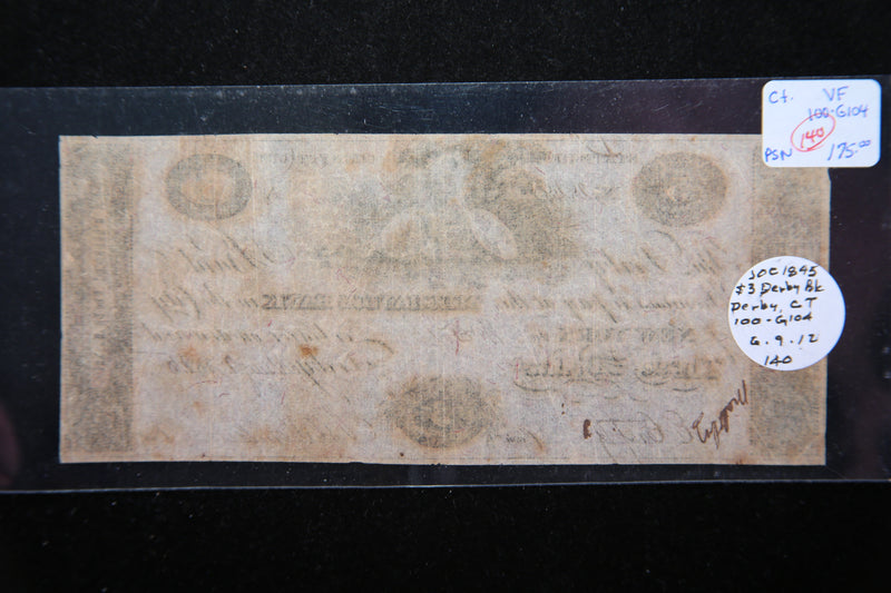 1825 Mechanics Bank, New York,  Obsolete Currency, Store Sale 093034