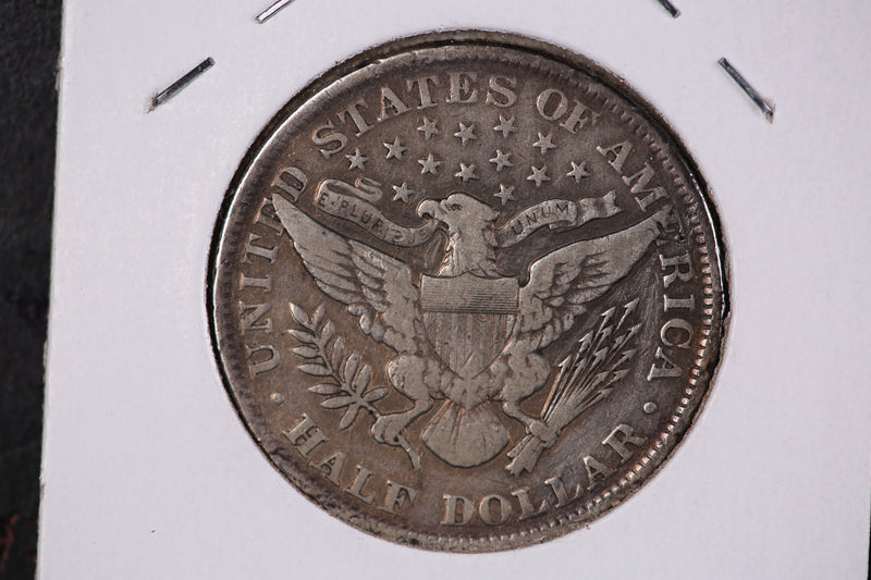 1901 Barber Half Dollar. Nice Fine+ Details, Store