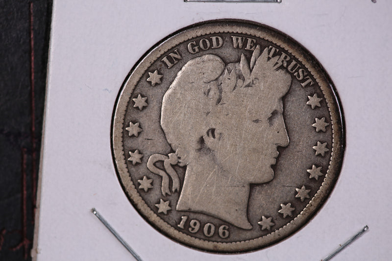 1906-O Barber Half Dollar. Nice Circulated Coin, Store