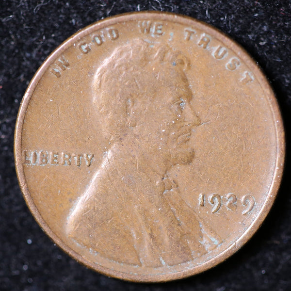 1929 Lincoln Cent, Circulated Affordable Coin, Store #40086