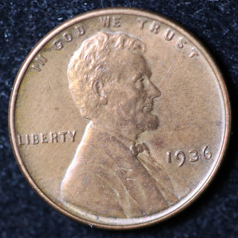 1936 Lincoln Cent, Circulated Affordable Coin, Store