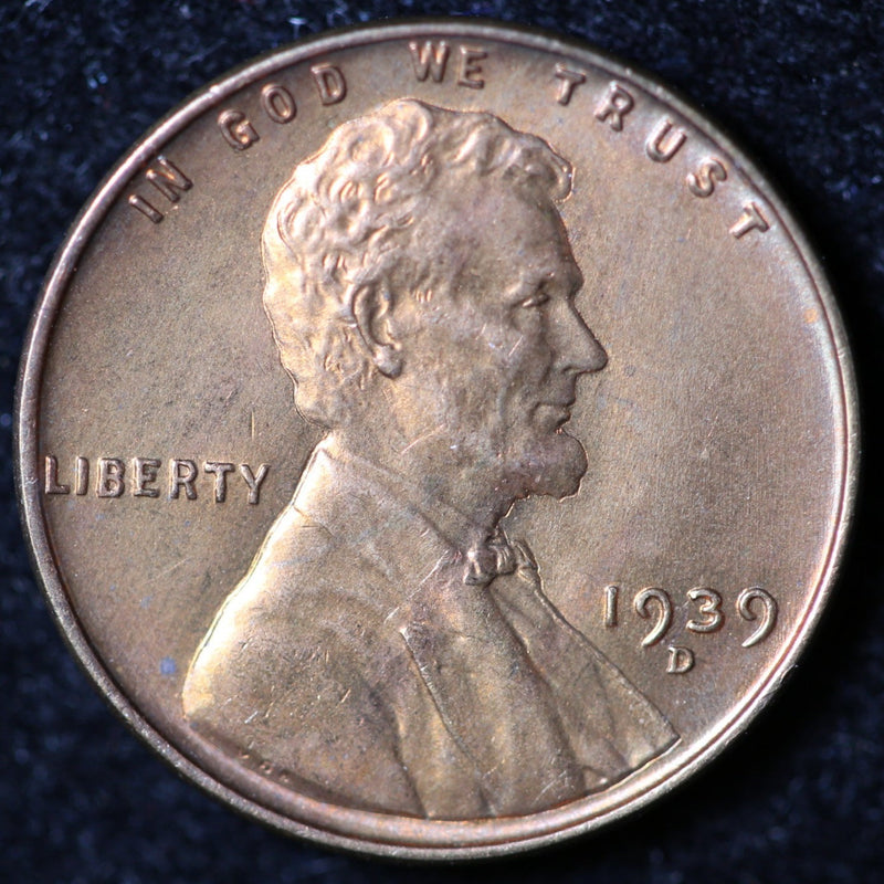 1939-D Lincoln Cent, Uncirculated Affordable Coin, Store