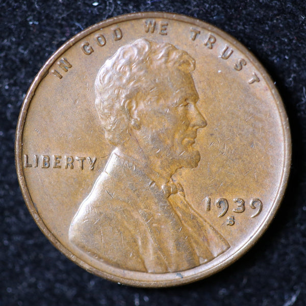 1939-S Lincoln Cent, Circulated Affordable Coin, Store #23040133