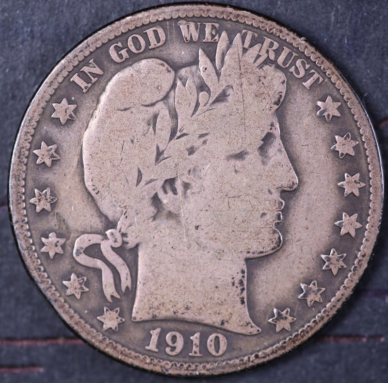 1910 Barber Half Dollar. Affordable Collectible Coin. Store