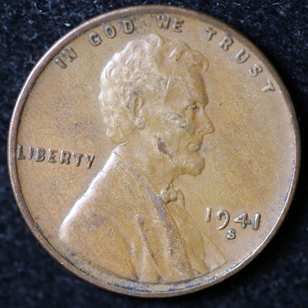 1941-S Lincoln Cent, Circulated Affordable Coin, Store #23040144