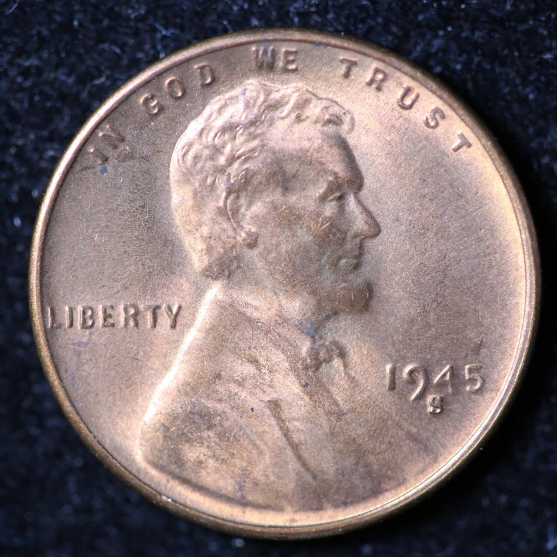 1945-S Lincoln Cent, Uncirculated Affordable Coin, Store