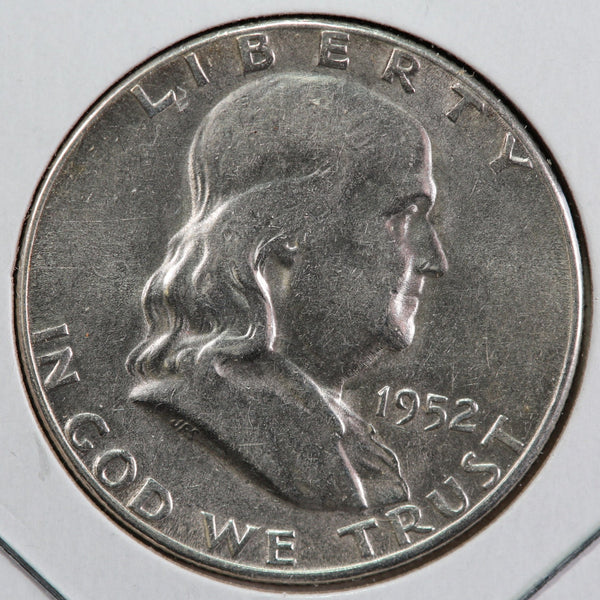 1952-S Franklin Half Dollar. Affordable Collectible Coin. Store #12997