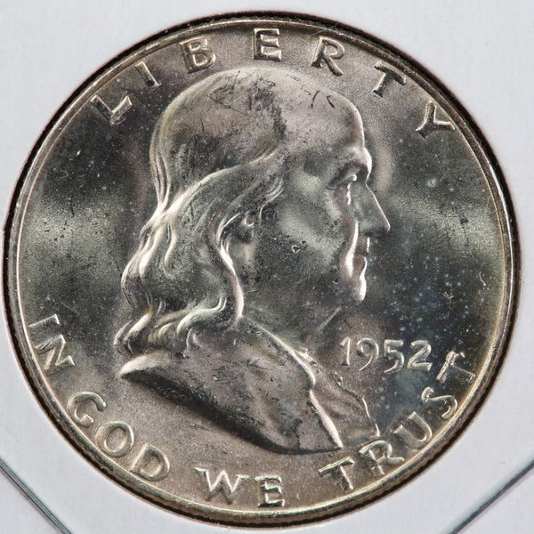 1952-D Franklin Half Dollar. Affordable Collectible Coin. Store #12998