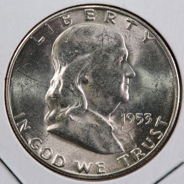 1953-S Franklin Half Dollar. Affordable Collectible Coin. Store #13003