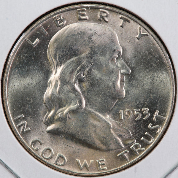 1953-D Franklin Half Dollar. Affordable Collectible Coin. Store #13004