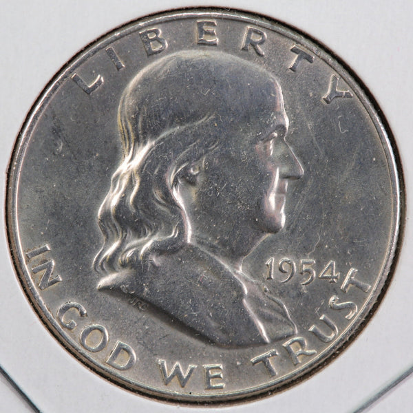 1954-D Franklin Half Dollar. Affordable Collectible Coin. Store #13007