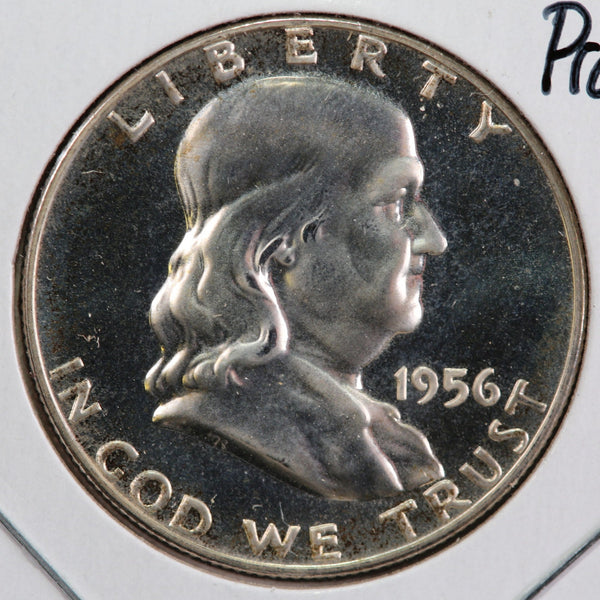 1956 Proof Franklin Half Dollar. Affordable Collectible Coin. Store #13015