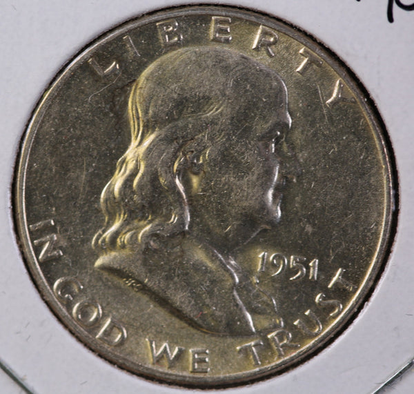 1951 Franklin Half Dollar, Affordable Circulated Coin. Store #23082801