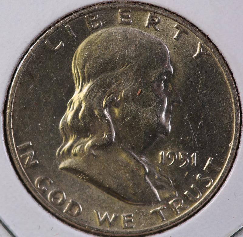 1951-D Franklin Half Dollar, Affordable Circulated Coin. Store