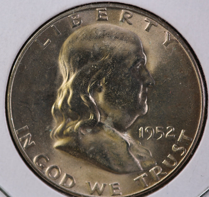 1952-S Franklin Half Dollar, Nice Uncirculated GEM BU Details. Store