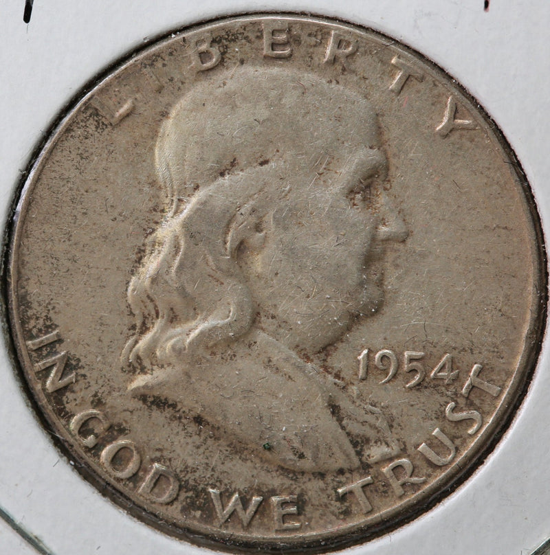 1954 Franklin Half Dollar, Affordable Circulated Coin, Store