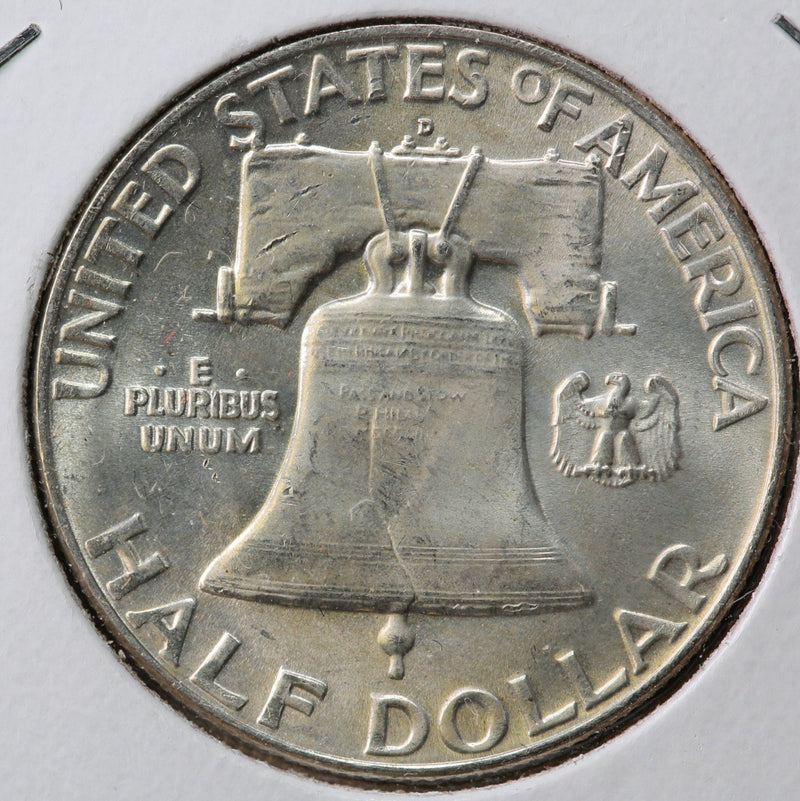 1954-D Franklin Half Dollar, Uncirculated GEM BU Details, Store