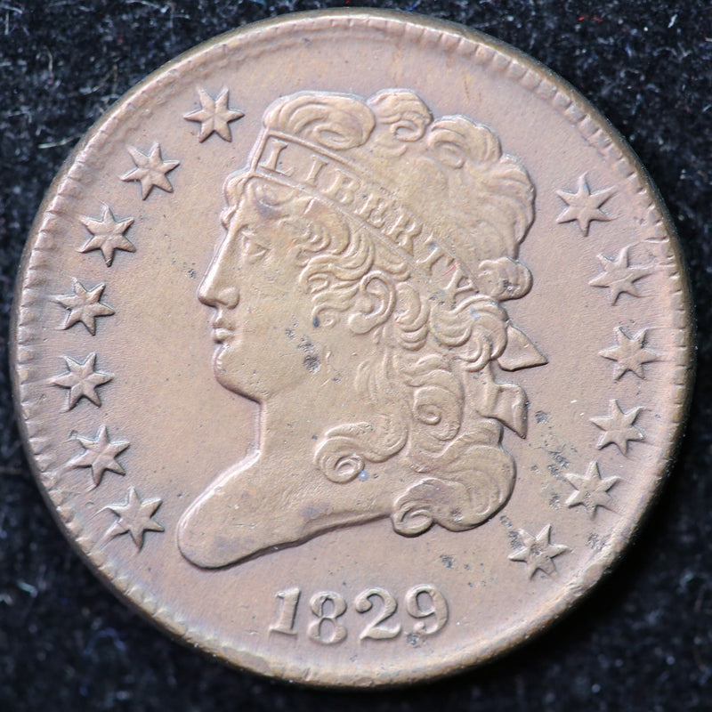 1829 Classic Head Half Cent, Affordable Collectible Coin. Store