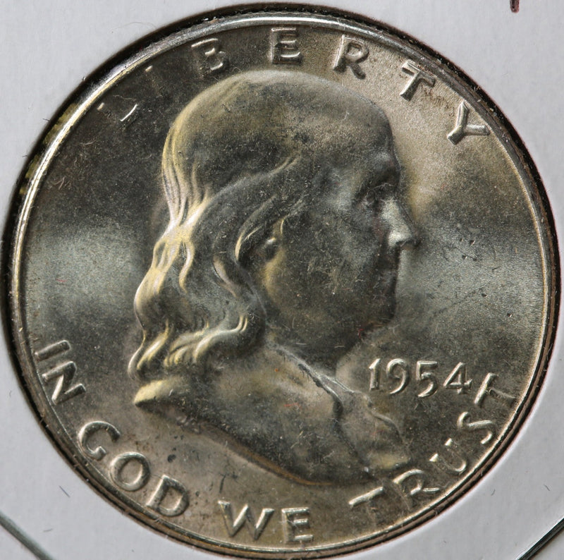 1954-S Franklin Half Dollar, Uncirculated Coin BU Details, Store