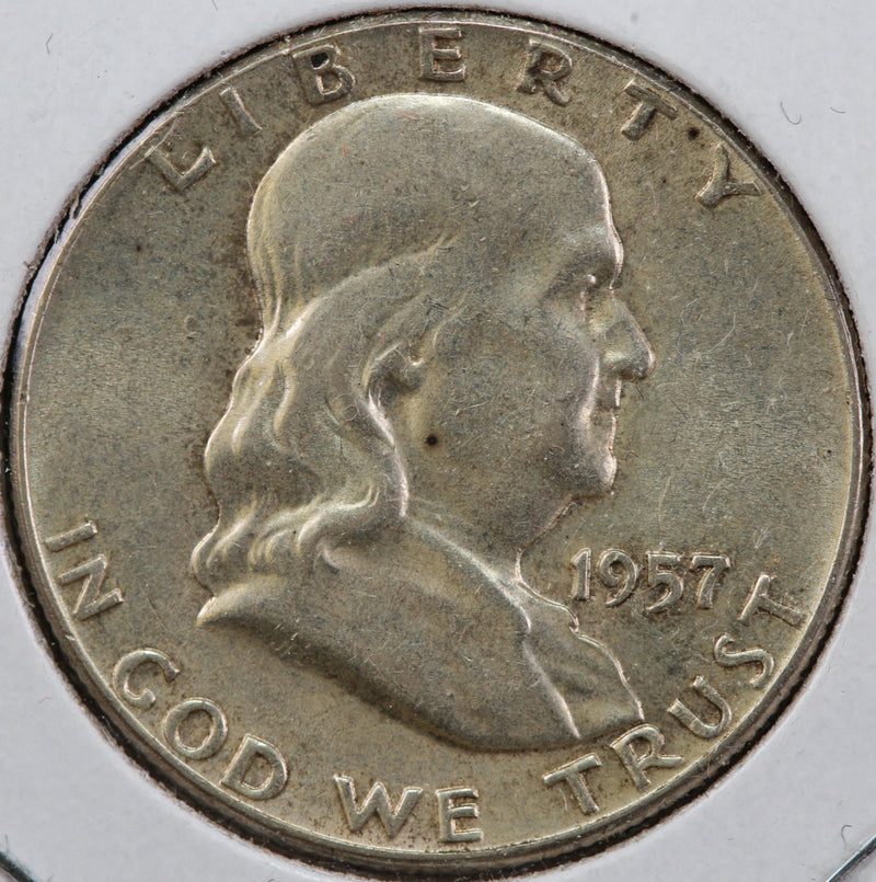 1957 Franklin Half Dollar, Affordable Circulated Details, Store