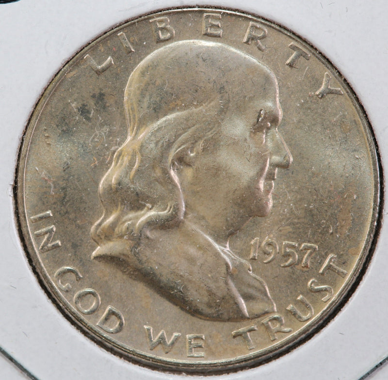 1957-D Franklin Half Dollar, Nice Affordable Coin, Store