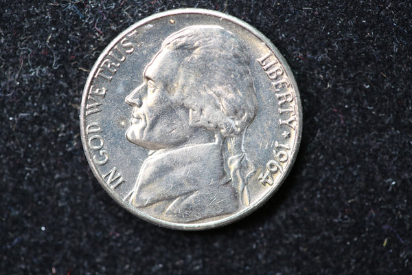 1964-D Jefferson Nickel. Circulated Coin. Store #1269195