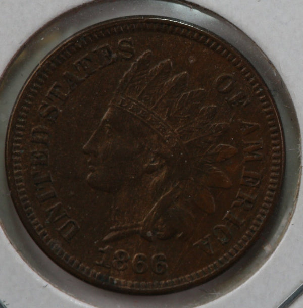 1866 Indian Head Cent, Nice Uncirculated Details, Store #83026