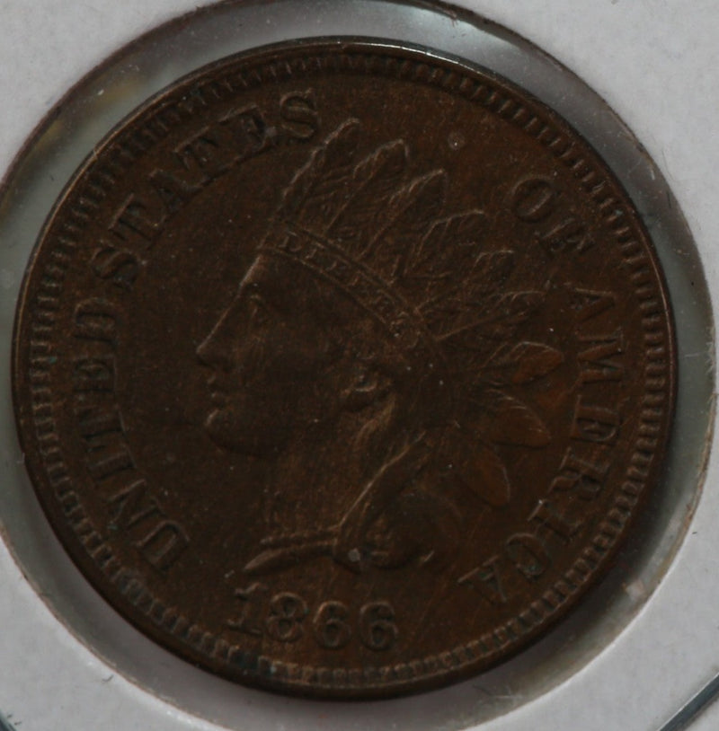 1866 Indian Head Cent, Nice Uncirculated Details, Store