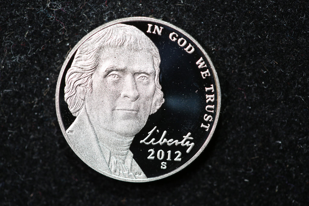 2012 S Jefferson Nickel. Nice Proof Coin. Store 1269215