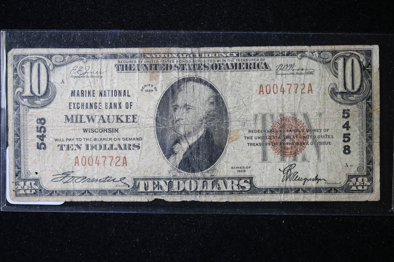 1929 $20  National Currency, Milwaukee, WI, Store Sale 091033