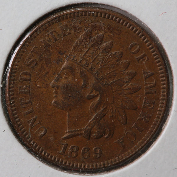 1869 indian head store penny