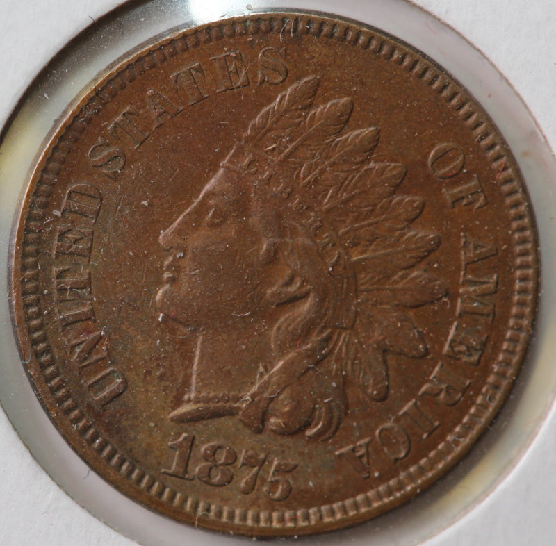 1875 Indian Head Cent, Uncirculated Coin, Store