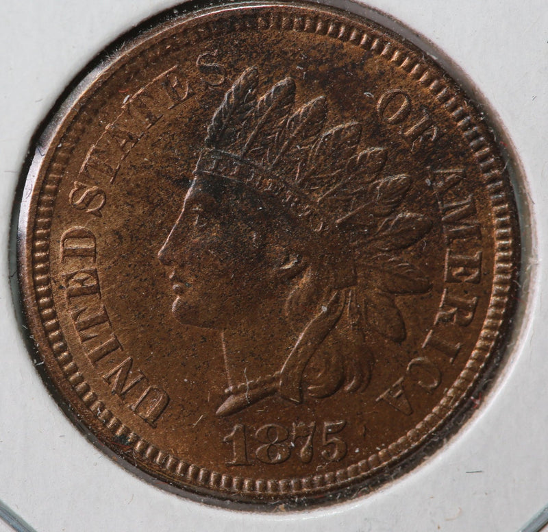 1875 Indian Head Cent, Gem Uncirculated Coin, Store