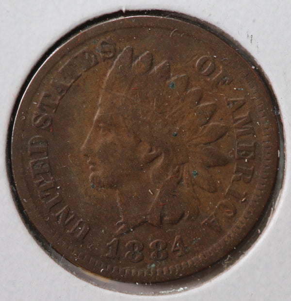 1884 Indian Head Cent, Affordable Circulated Coin, Store #83137