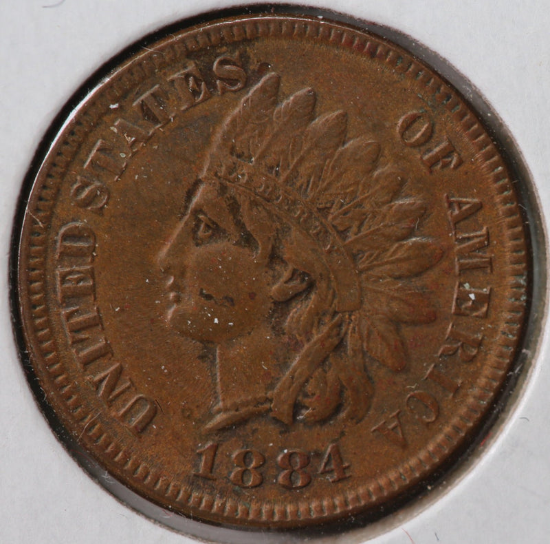 1884 Indian Head Cent, Nice Coin AU Details, Store