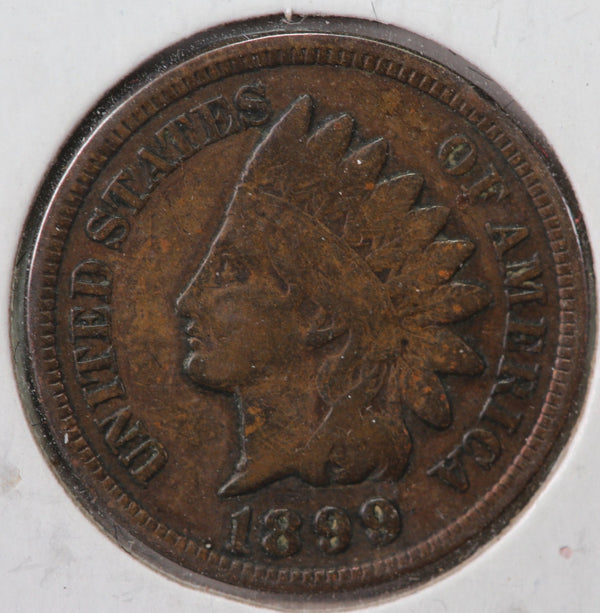 1899 Indian Head Cent, Circulated Fine Details, Store #90105