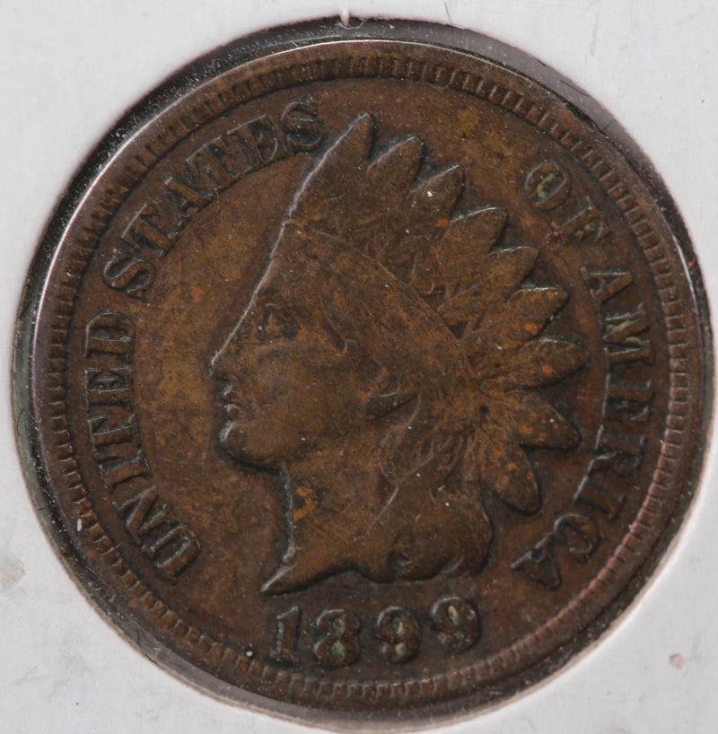 1899 Indian Head Cent, Circulated Fine Details, Store