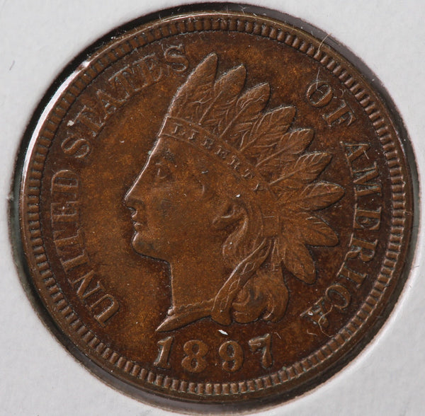 1897 Indian Head Cent, Gem Brown Uncirculated, Store #90108