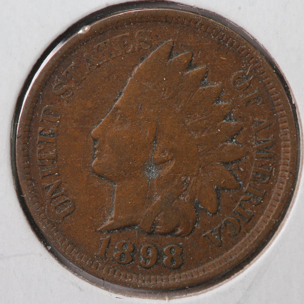 1898 Indian Head Cent, Affordable Circulated Coin, Store #90110