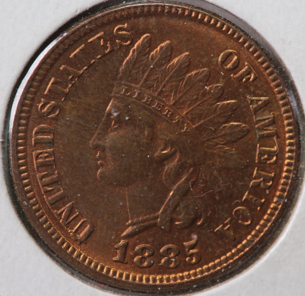 1885 Indian Head Cent, GEM Red/Brown Uncirculated, Store #90113