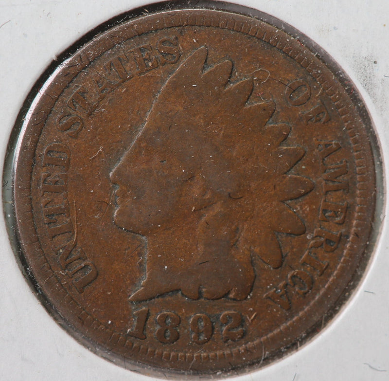 1892 Indian Head Cent, Circulated Affordable Coin, Store