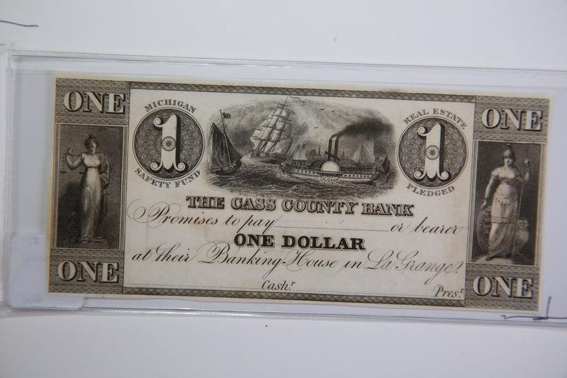 18__ La Grange, Michigan., $1. Obsolete Currency, Store Sale 0932231