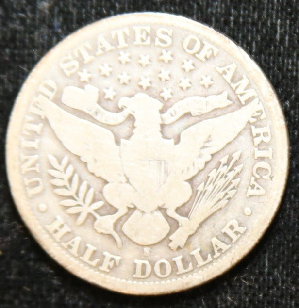 1900-S Barber Half Dollar. Affordable Circulated Coin. Store