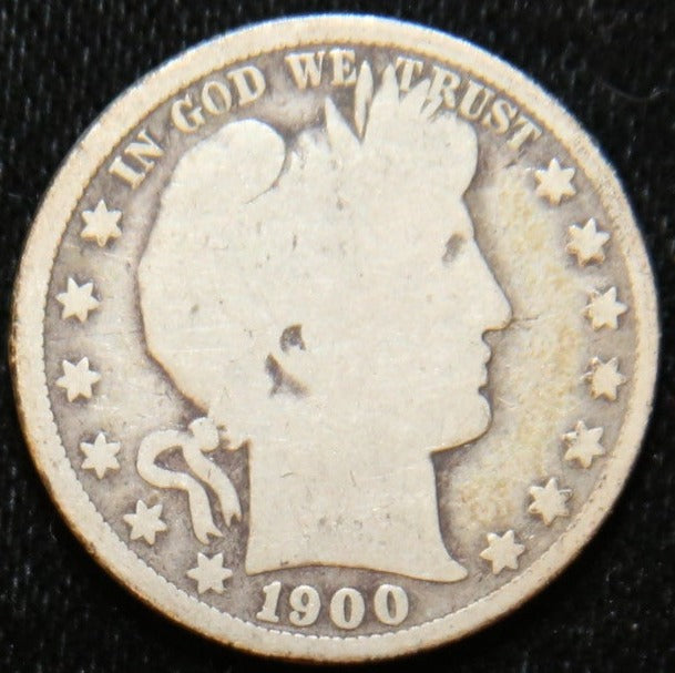 1900-S Barber Half Dollar. Affordable Circulated Coin. Store