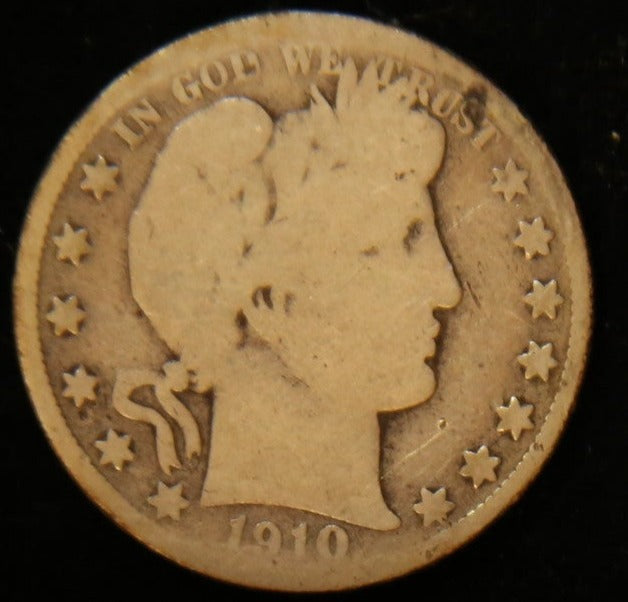 1910 Barber Half Dollar. Affordable Circulated Coin. Store