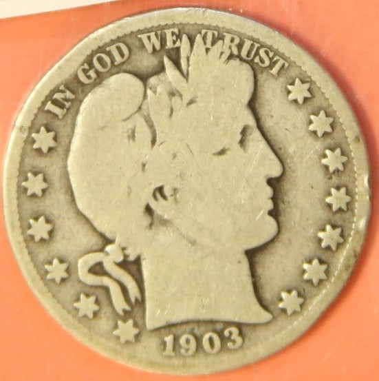 1903-S Barber Half Dollar. Nice Affordable Coin. Store #242207