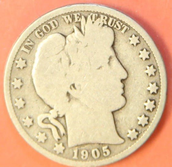 1905-S Barber Half Dollar. Nice Affordable Coin. Store #242213