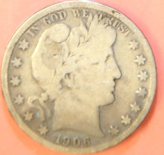 1906-S Barber Half Dollar. Nice Affordable Coin. Store